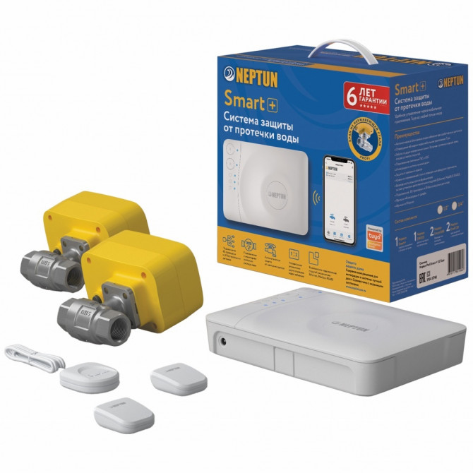 Neptun Profi Smart+ TUYA Система защиты от протечки воды, 3/4