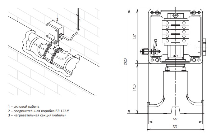 Коробка соединительная ВЭ 122.У(П)