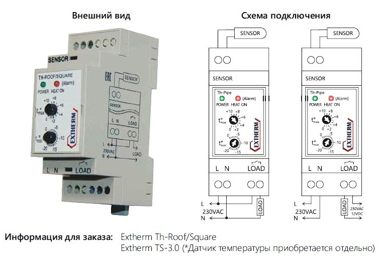 Термостат Extherm Th-roof